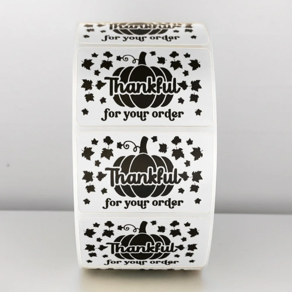 Thankful for Your Order Stickers Fall Pumpkin Packaging Labels | Autumn stickers - Picture 9 of 11